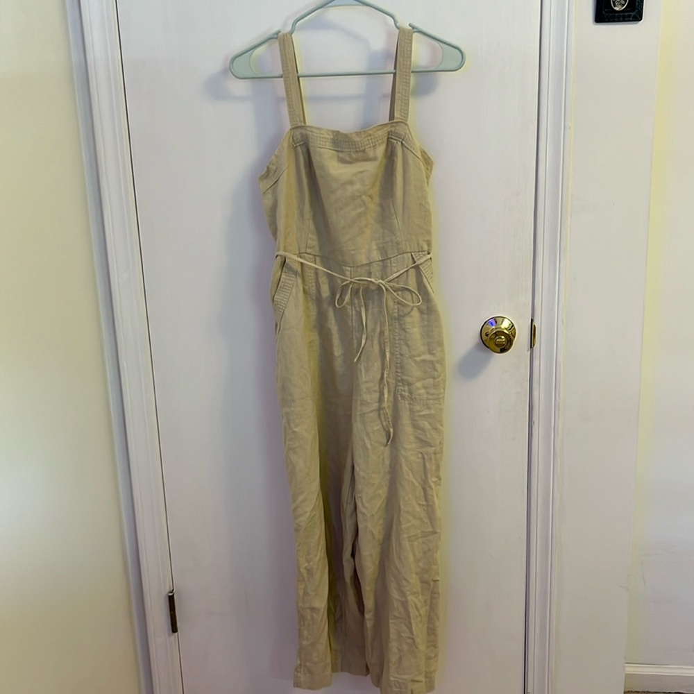 NWT Old Navy wide leg linen romper